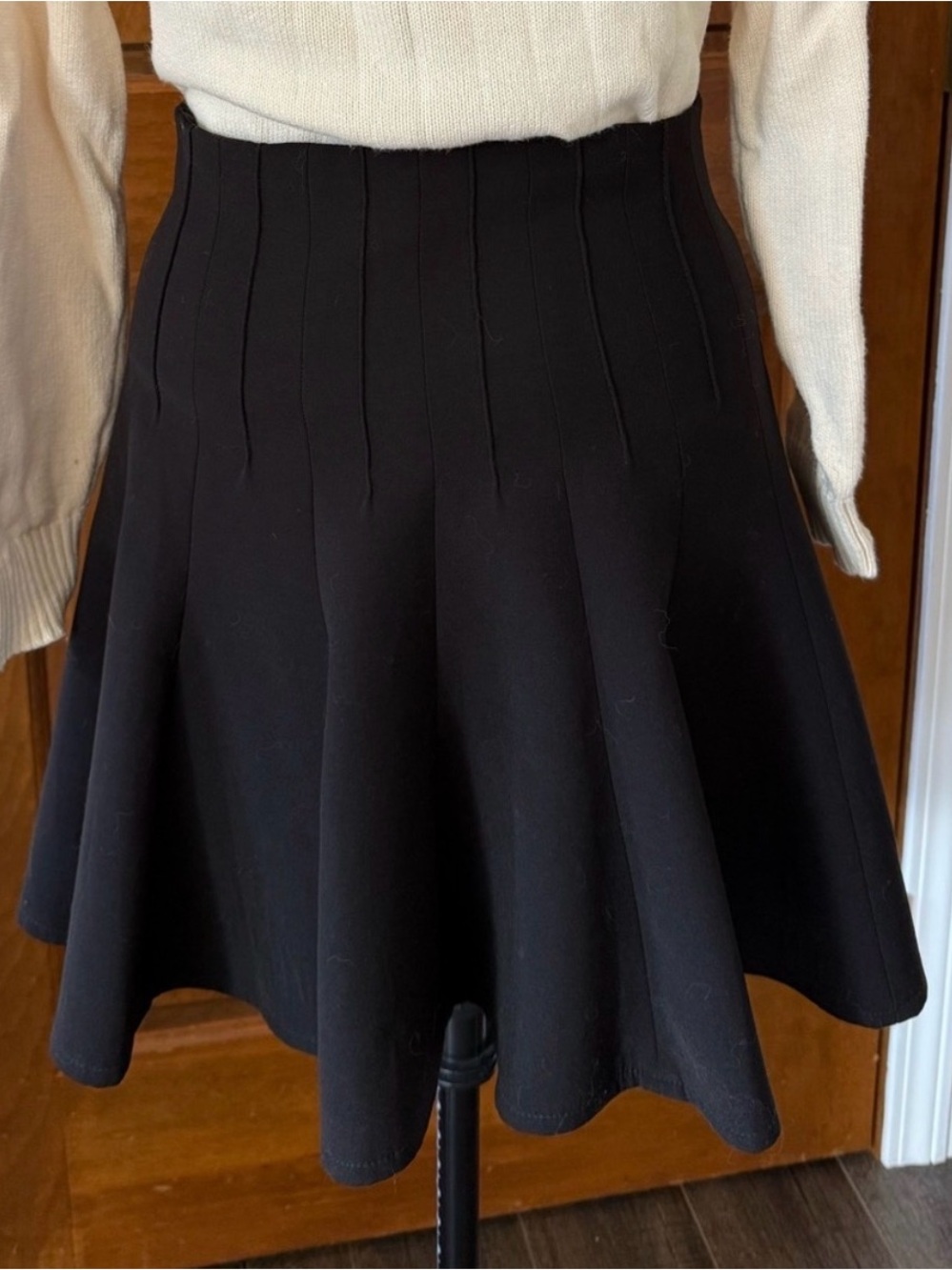 BCBG MaxAzria Black Skater Skirt size Small